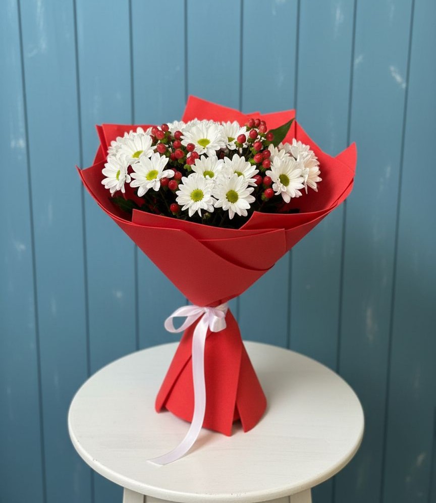 Букет цветов из: Хризантемы в Гришенки