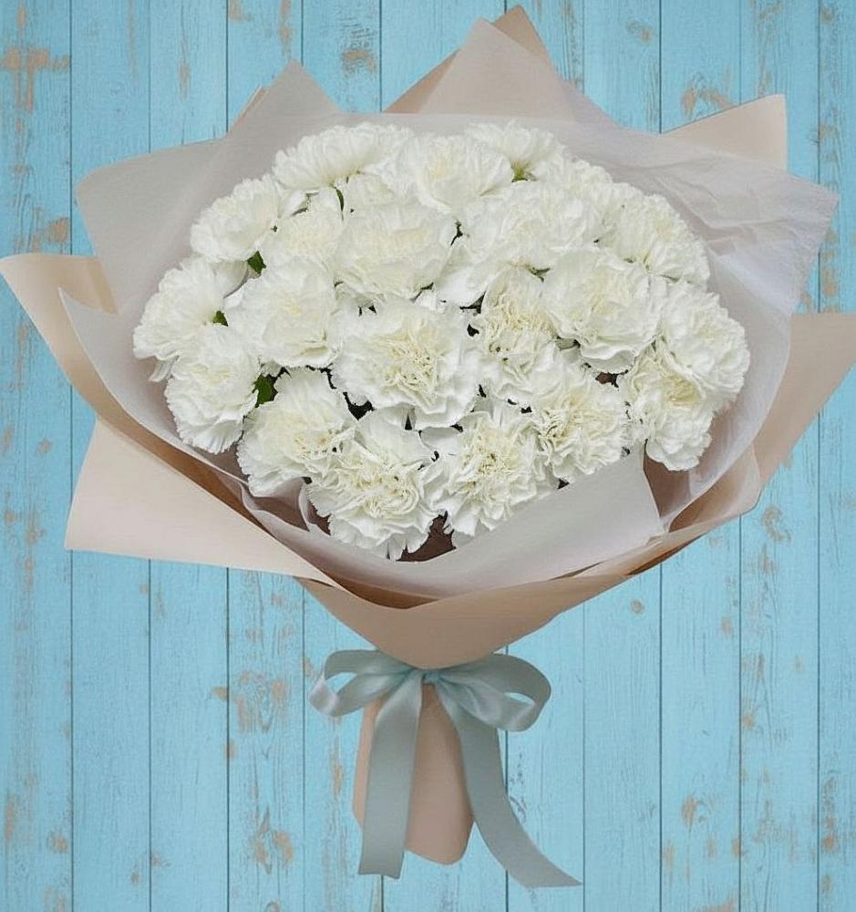 Букет цветов из: Гвоздики в Гришенки