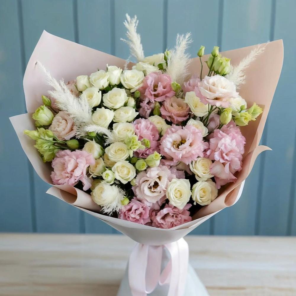 Букет цветов из: Альстромерии и Розы в Гришенки