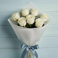 Букет 7 Белых роз Эдлесс Лав #REPLACE_PRED# Гришенки