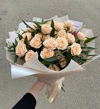 Букет Кремовые розы Латте в Гришенки