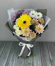 Букет цветов из:  Розы, Герберы и Хризантемы #REPLACE_PRED# Гришенки