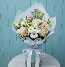 Букет цветов из:  Розы и Лизиантусы в Гришенки