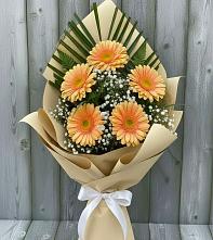 Букет цветов из:  Герберы в Гришенки