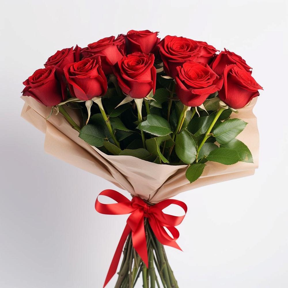 Букет 11 Красных роз Эдлесс Лав в Гришенки