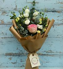 Букет цветов из:  Розы и Лизиантусы в Гришенки