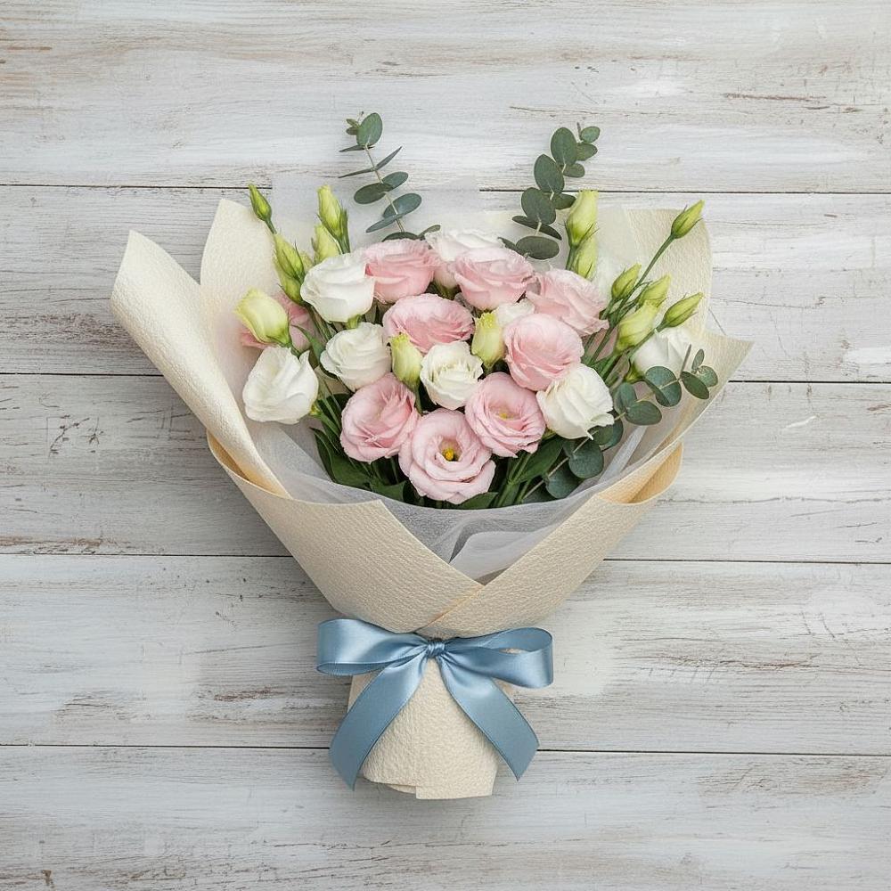 Букет цветов из: Лизиантусы в Гришенки